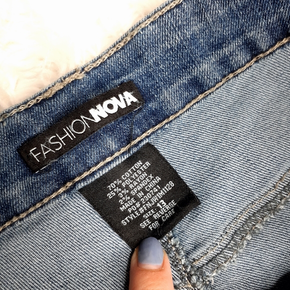 Fashion Nova Blue Skinny Jeans P4052 - Picture 9 of 9